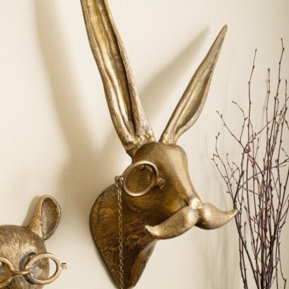 Rustic Deer Head Wall Art Decoration with Textured Antlers 10