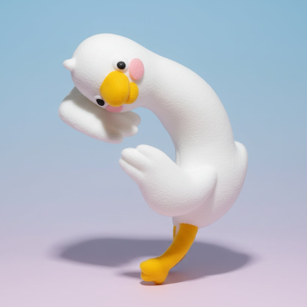 Gift Duck Ornament Cute Resin Cartoon Desk Decoration Figurine