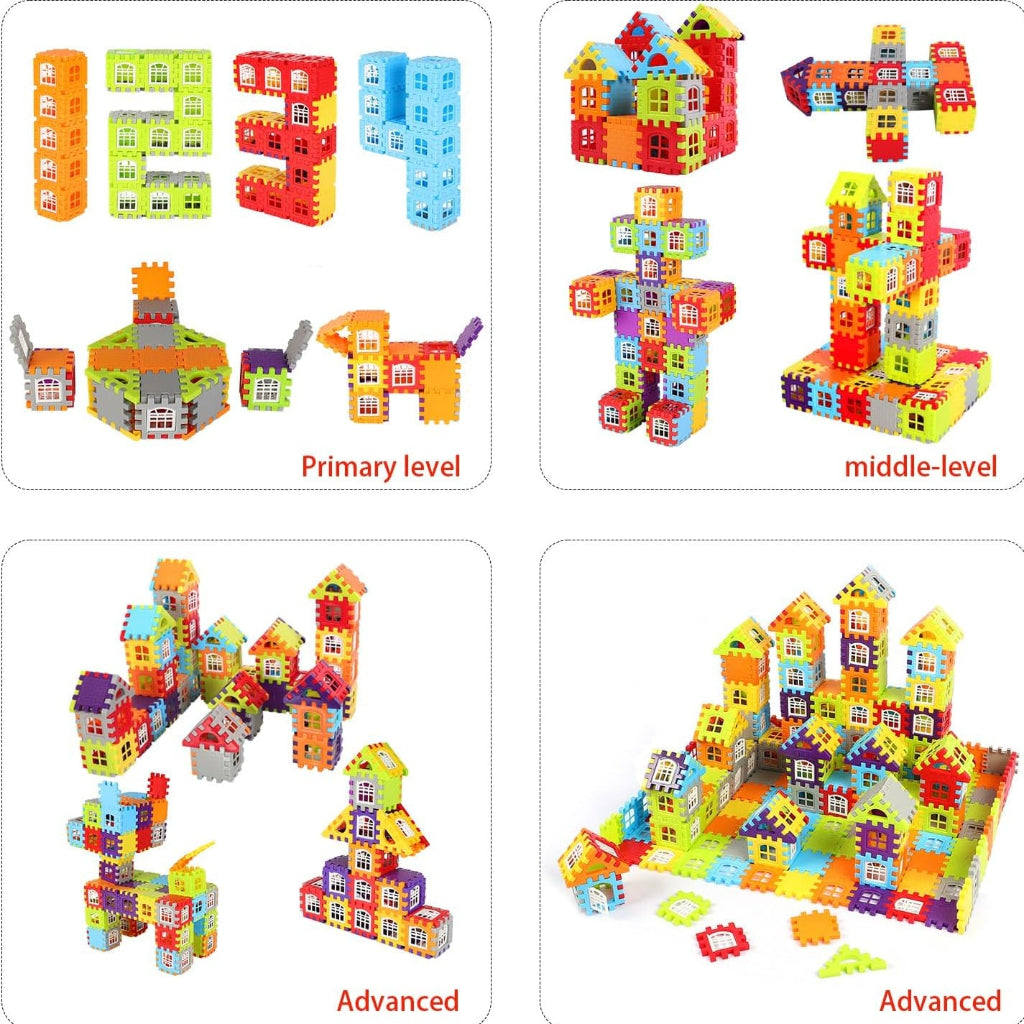 STEM Building Blocks Set 240 Pieces Educational Toy for Kids 5