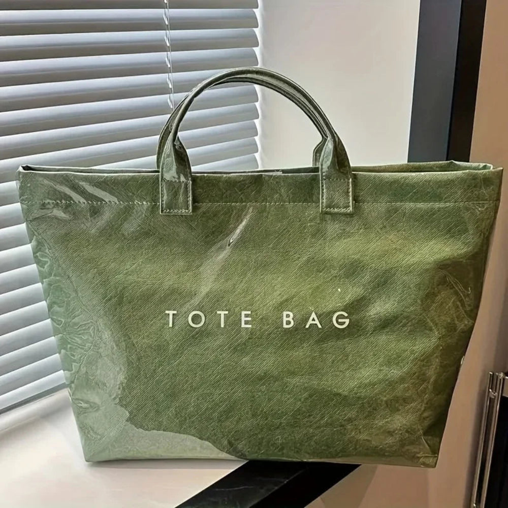 Tote Bag Waterproof PVC Large Casual Shoulder Handbag