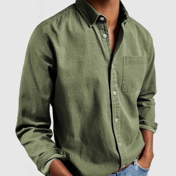 Men’s Flannel Casual Shirt | Long Sleeve Oversized Fit