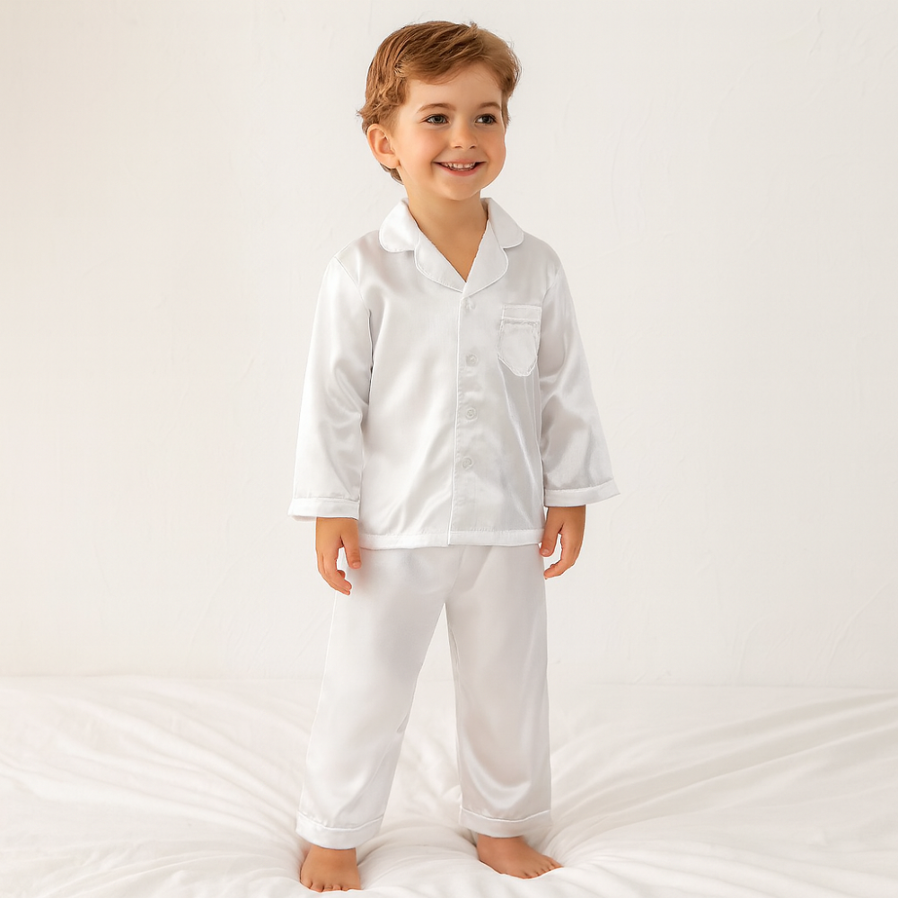 Silk Kids Pajama Set Pure Mulberry Comfort