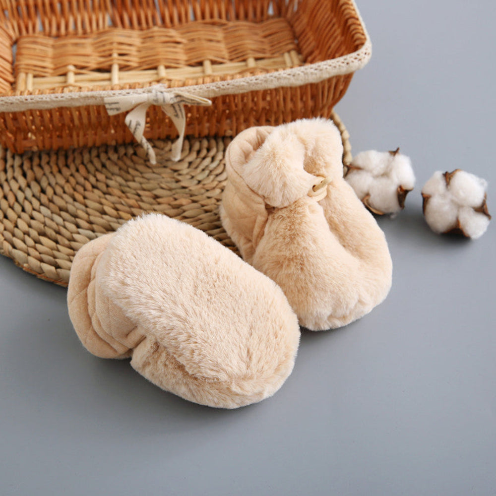 Soft Cotton Plush Toddler Shoes Non-Slip Cartoon Design for Comfort 5