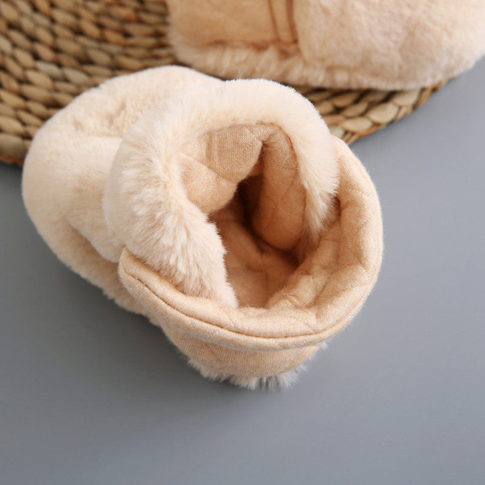 Soft Cotton Plush Toddler Shoes Non-Slip Cartoon Design for Comfort 8