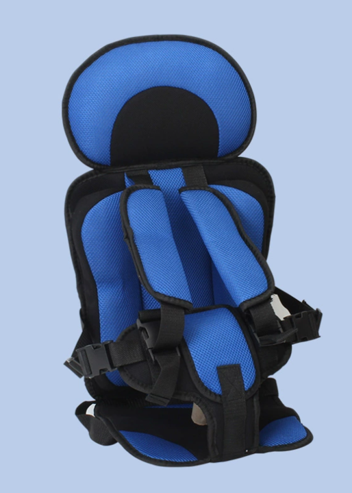 Child Car Booster Seat with Harness – Portable Foldable Travel Safety Seat