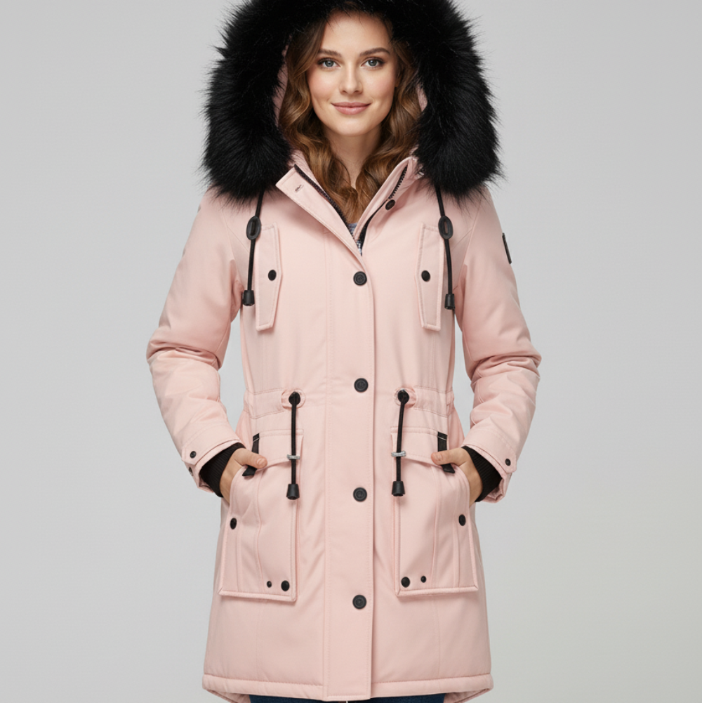 Women's Puffer Parka Jacket - Long Oversized Winter Coat