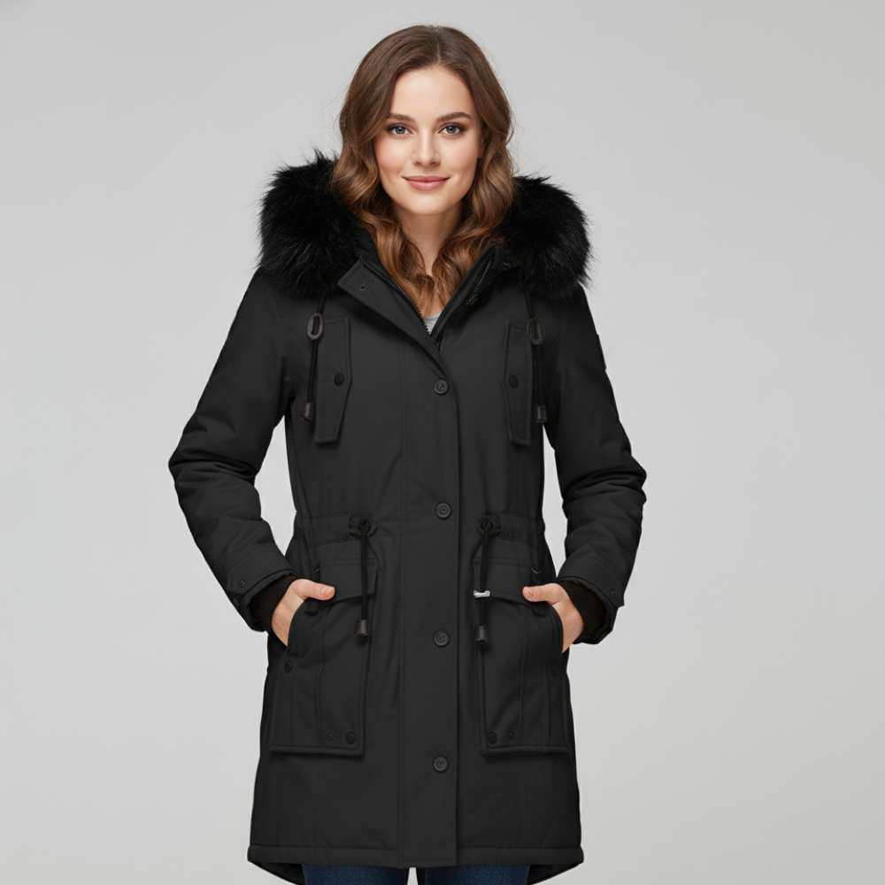 Women's Puffer Parka Jacket - Long Oversized Winter Coat