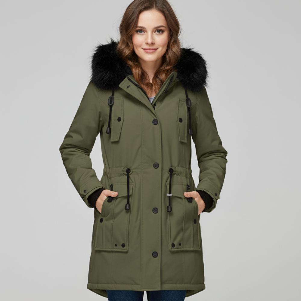 Women's Puffer Parka Jacket - Long Oversized Winter Coat