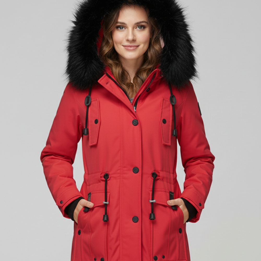 Women's Puffer Parka Jacket - Long Oversized Winter Coat