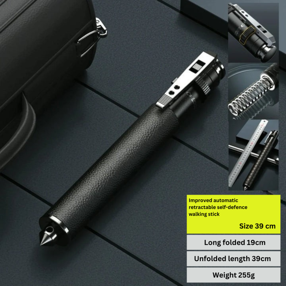 Walking Stick Alloy Pop-Up Grip Hiking Mobility Support