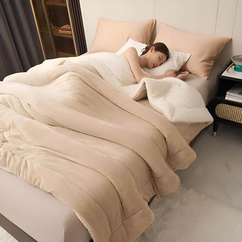 Warm Fleece Blanket Soft Plush Cozy Throw for Bedding 1