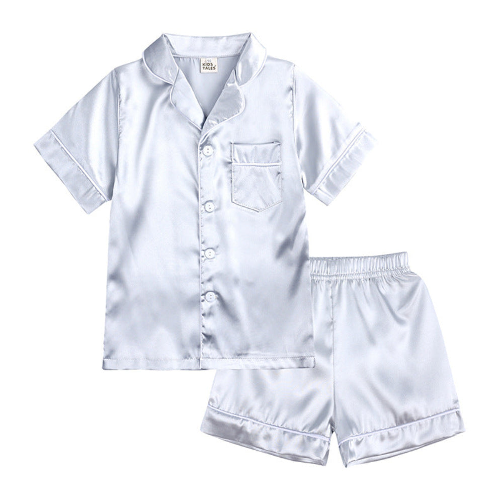 Silk Kids Pajama Set Pure Mulberry Comfort