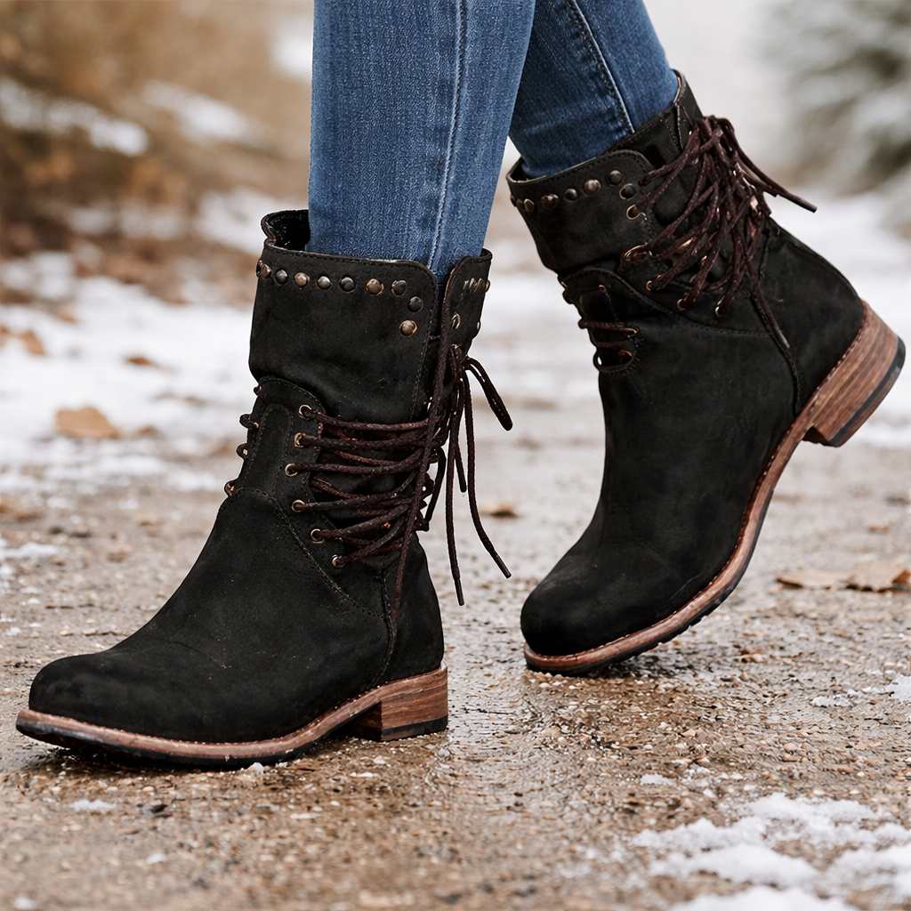 Women Knee High Cowgirl Boots Vintage Western Style