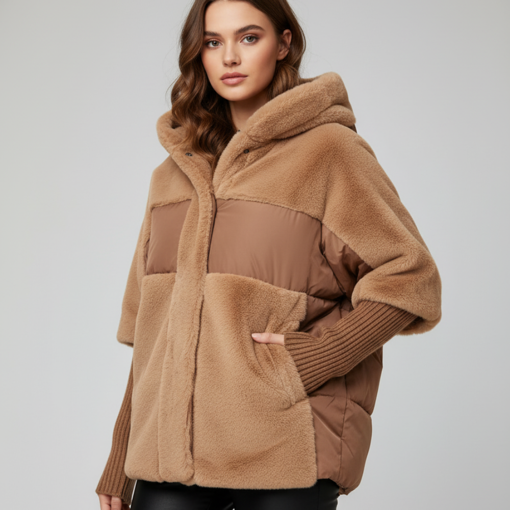 Women's Oversized Puffer Jacket - Long Winter Coat Hooded