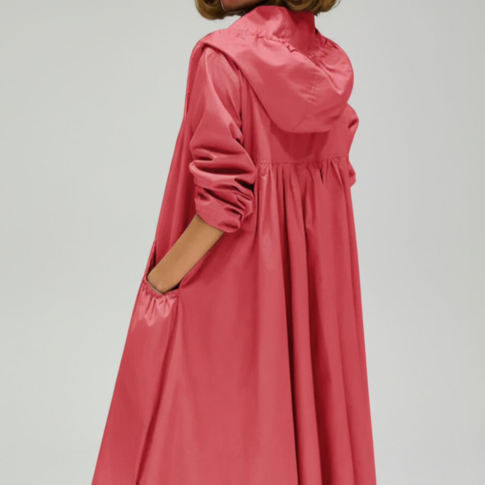 Women's Jacket Knee-Length Waterproof Casual Coat 5