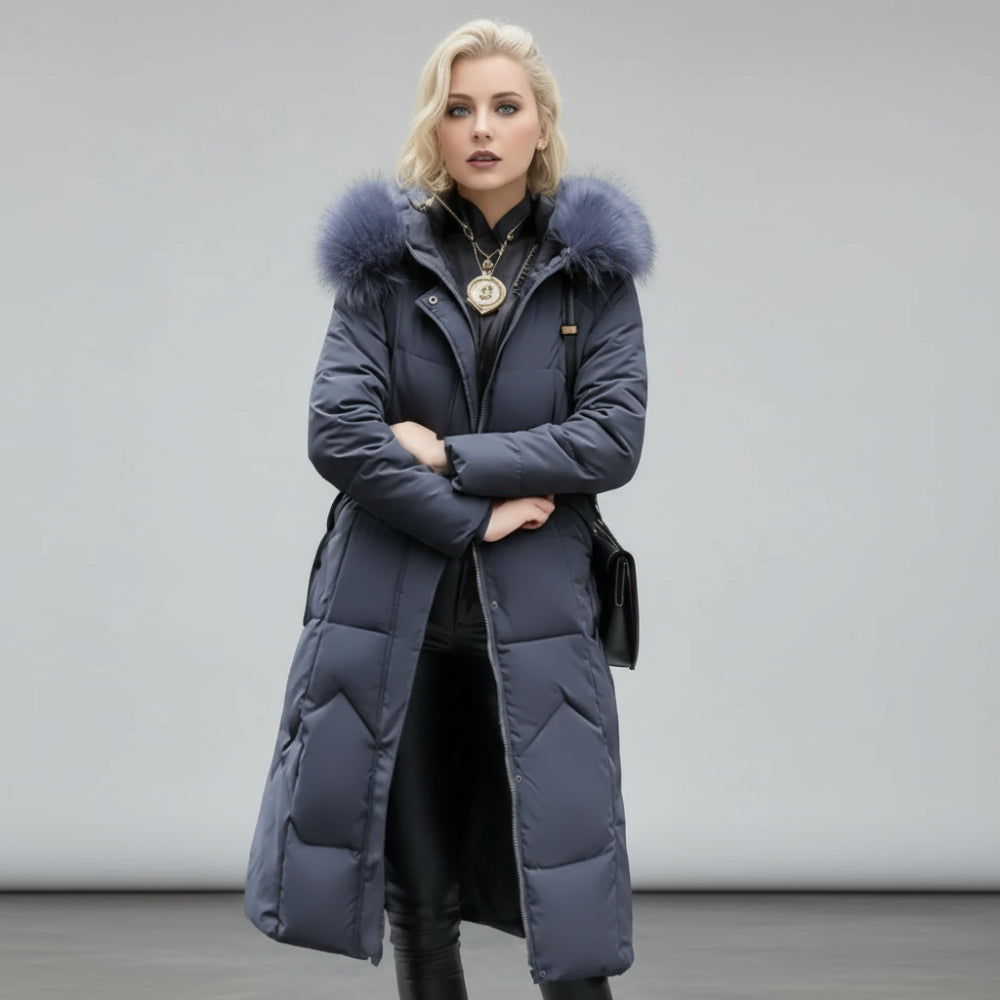 Women's Long Puffer Coat - Winter Parka Jacket Hooded