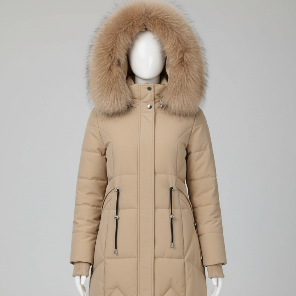Women's Long Puffer Coat - Winter Parka Jacket Hooded