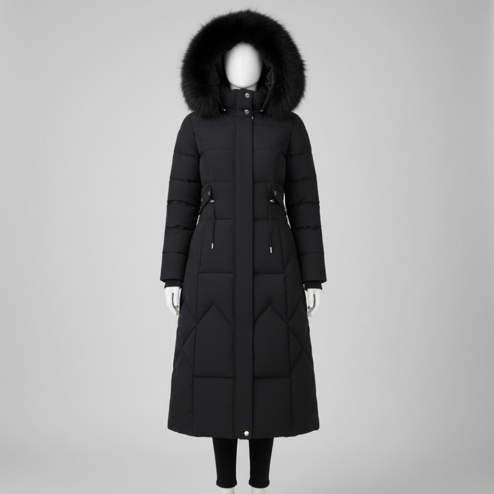 Women's Long Puffer Coat - Winter Parka Jacket Hooded