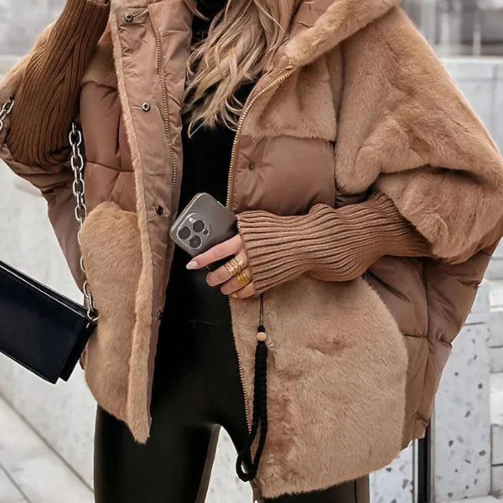 Women's Winter Coats Hooded Multicolored Bomber Jacket 9