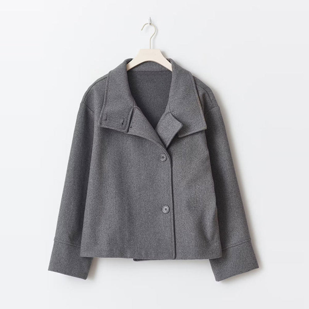Women's Oversized Short Coat - Lightweight Overcoat Jacket