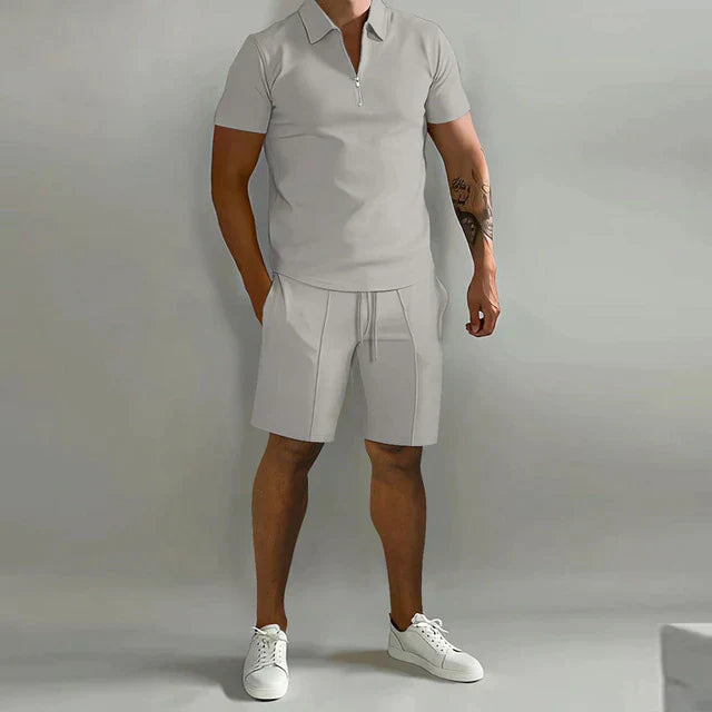 Men’s Casual 2 Piece Set | Shirt and Shorts Summer Outfit