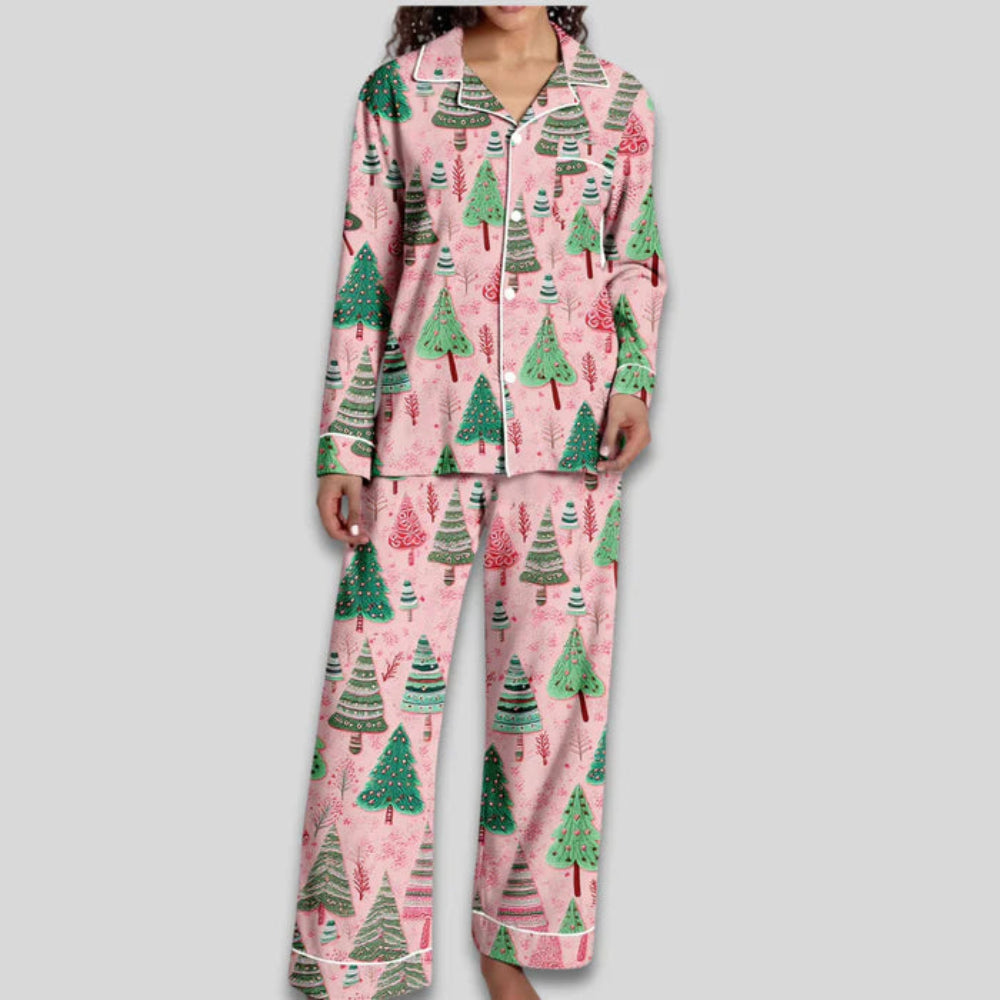 Women's Christmas Pajama Set Soft Two-Piece Loungewear