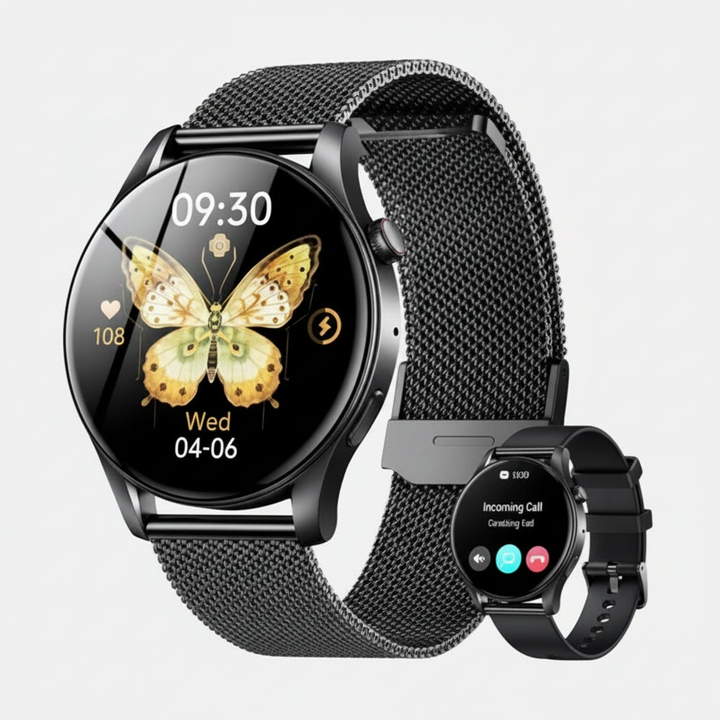 Smartwatch Women Fitness Tracker AMOLED IP68 Waterproof