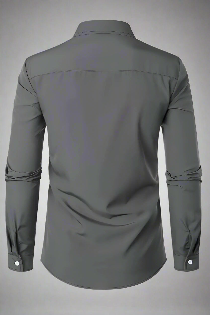 Men’s Slim Fit Long Sleeve Shirt | Casual Button Up Dresswear