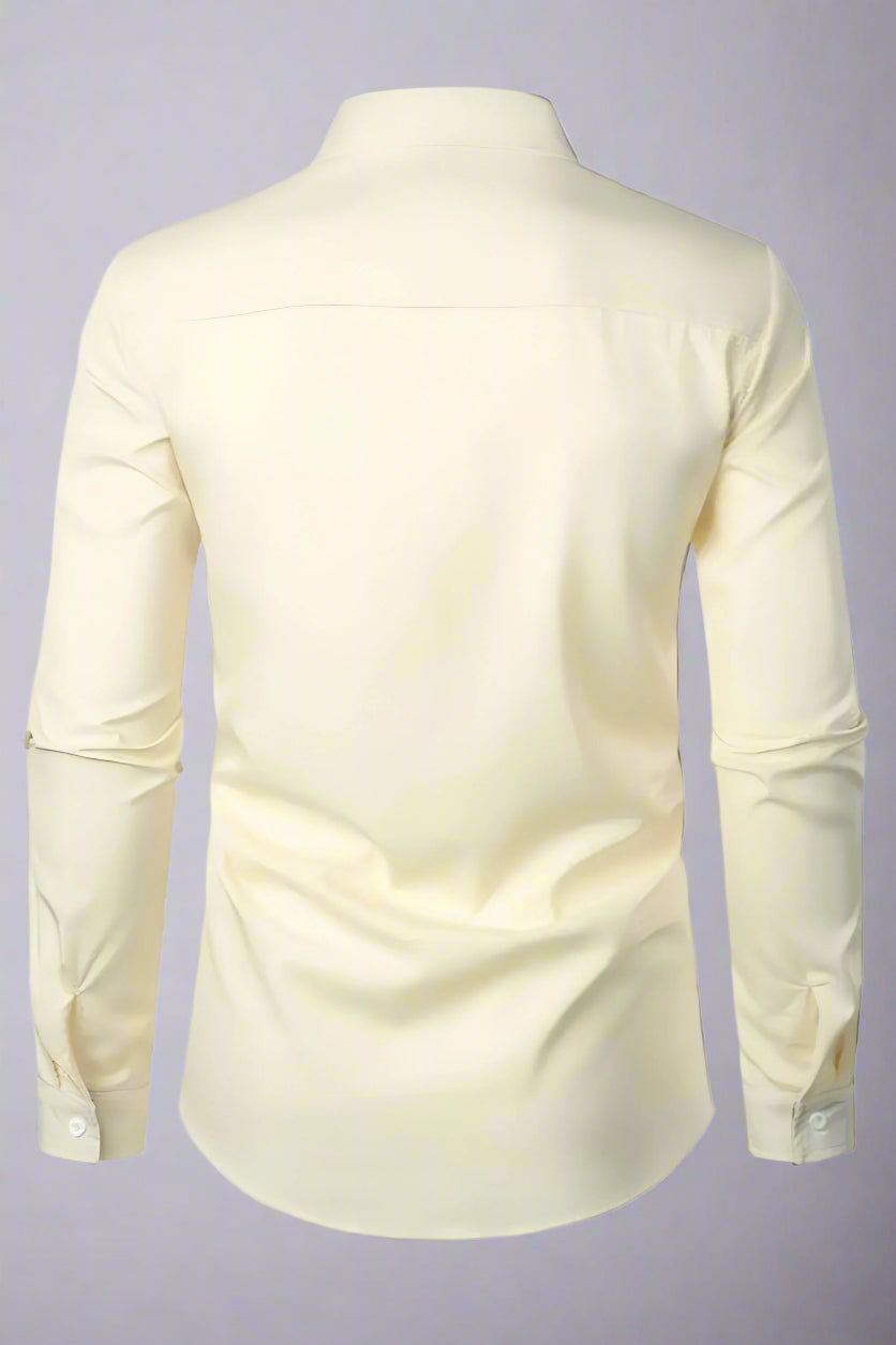 Men’s Slim Fit Long Sleeve Shirt | Casual Button Up Dresswear