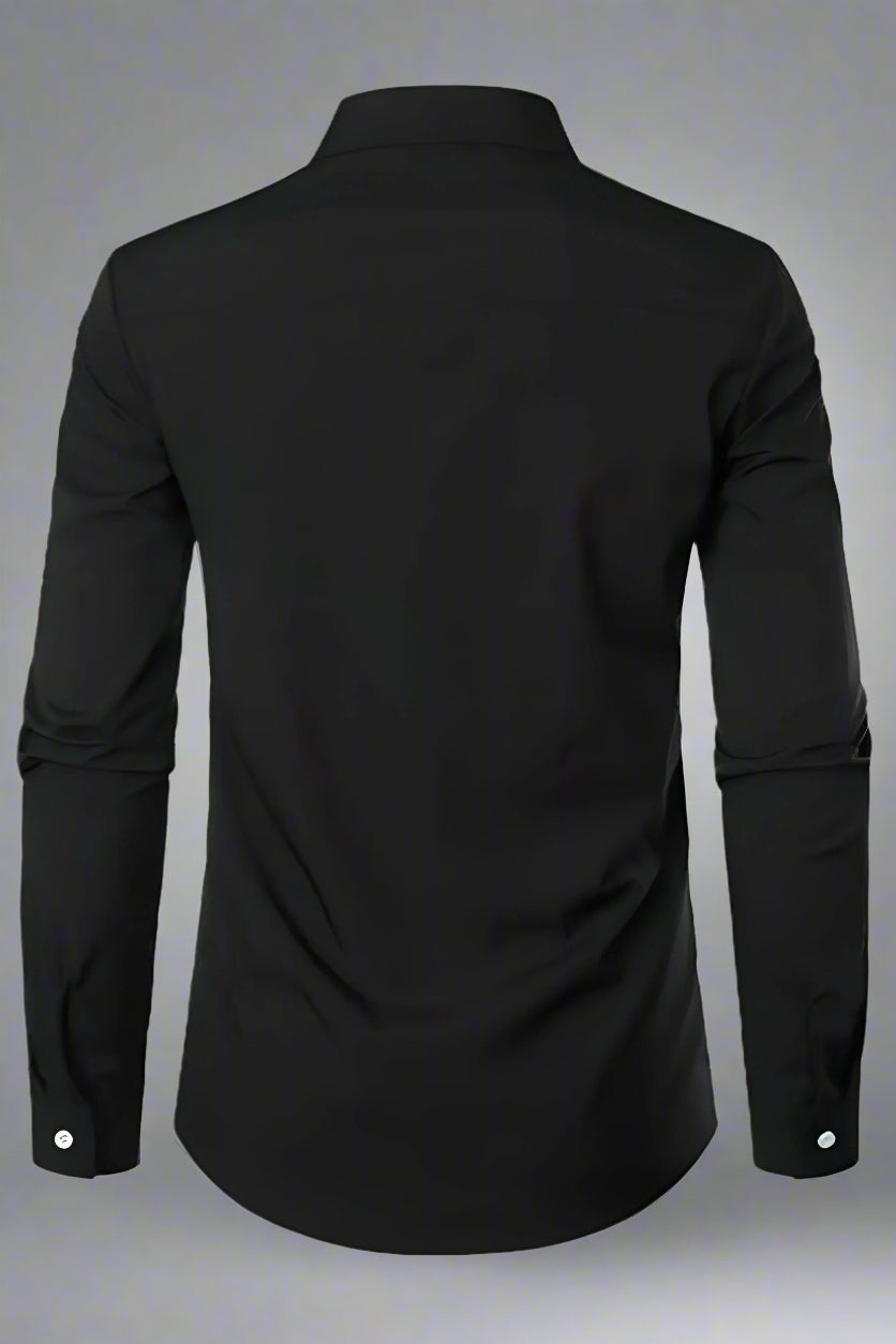Men’s Slim Fit Long Sleeve Shirt | Casual Button Up Dresswear