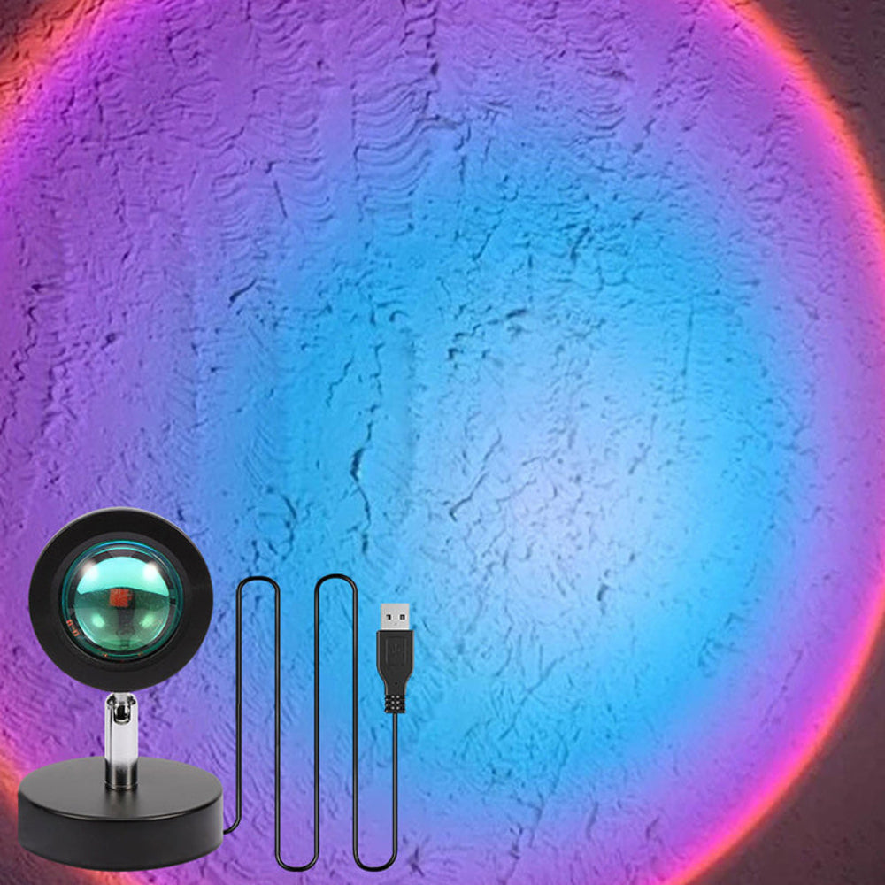 Sunset Projection Lamp USB Powered Rainbow Ambient Light Gift