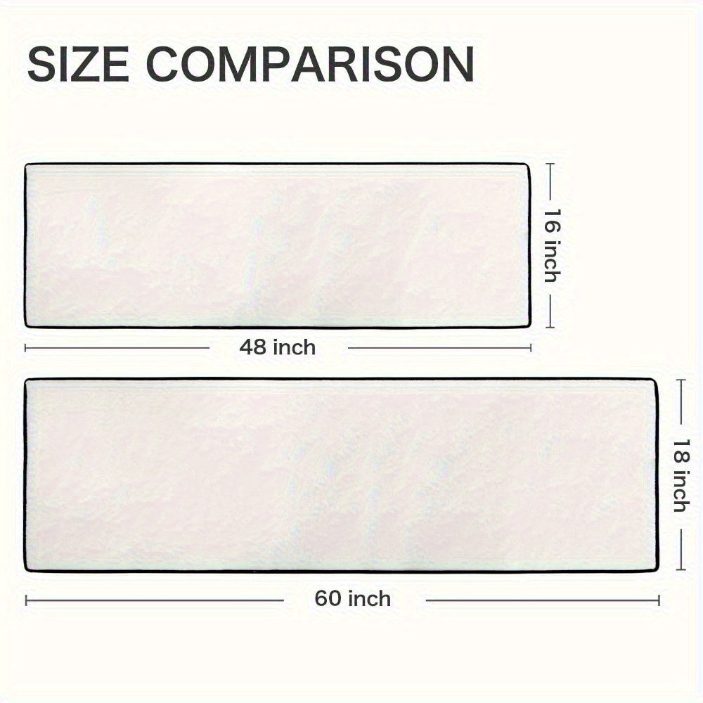 Christmas Rug Red Washable Polyester Runner Hallway Floor