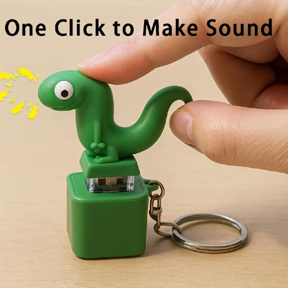 Lizard Keychain Kids Funny Sound Toy Gift Zinc Alloy Ring