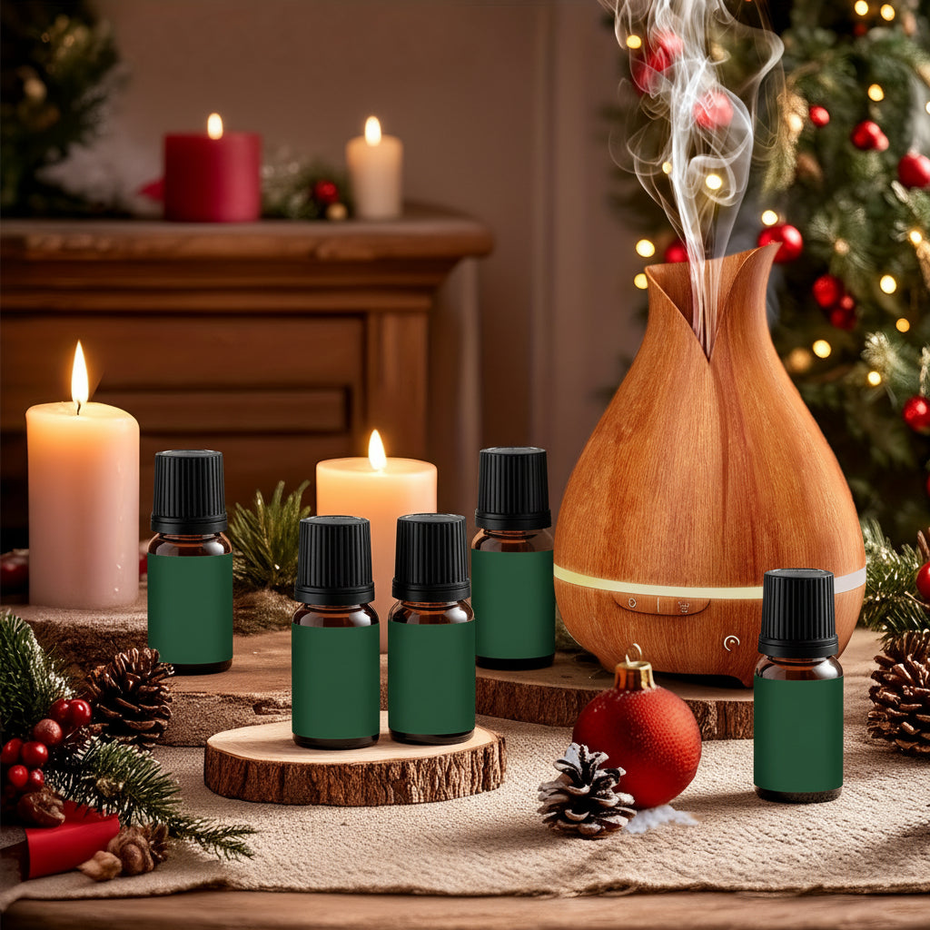 Christmas Essential Oils Gift Set Aromatherapy Scents for Home