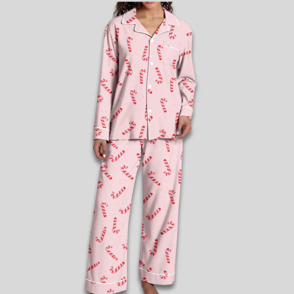 Women's Christmas Pajama Set Soft Two-Piece Loungewear