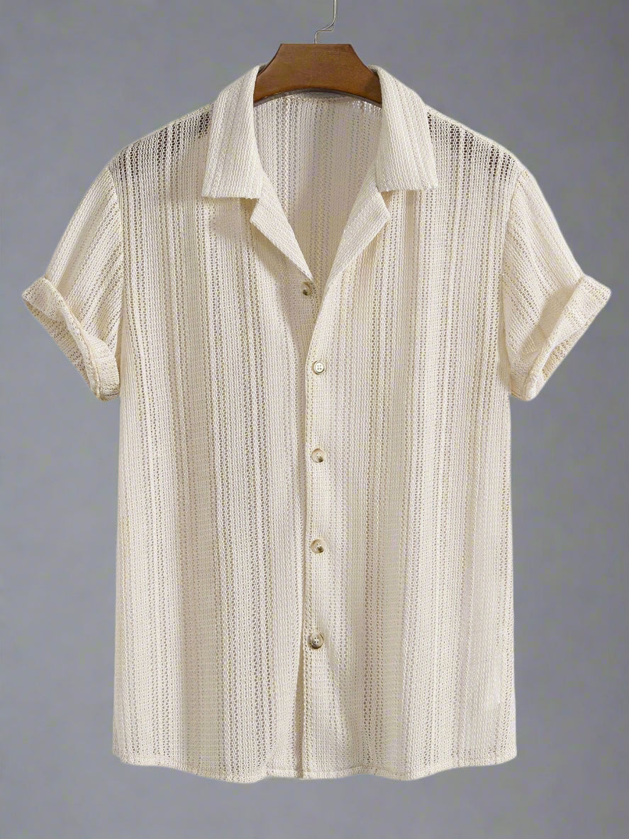 Men's Lightweight Short Sleeve Shirt Set | Relaxed Fit Summerwear