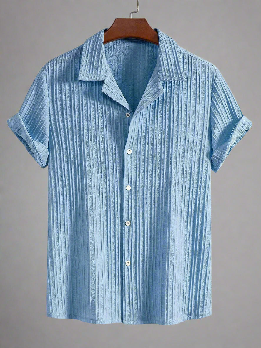 Men's Casual Lightweight Shirt Set | Short Sleeve Relaxed Fit