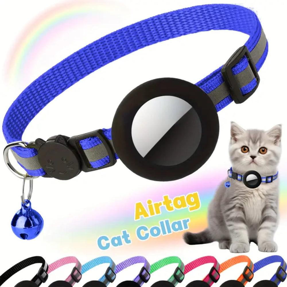 Reflective Cat Collar GPS Tracker Holder Safety Buckle