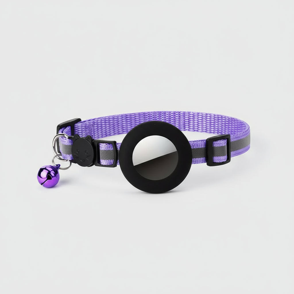 Reflective Cat Collar GPS Tracker Holder Safety Buckle