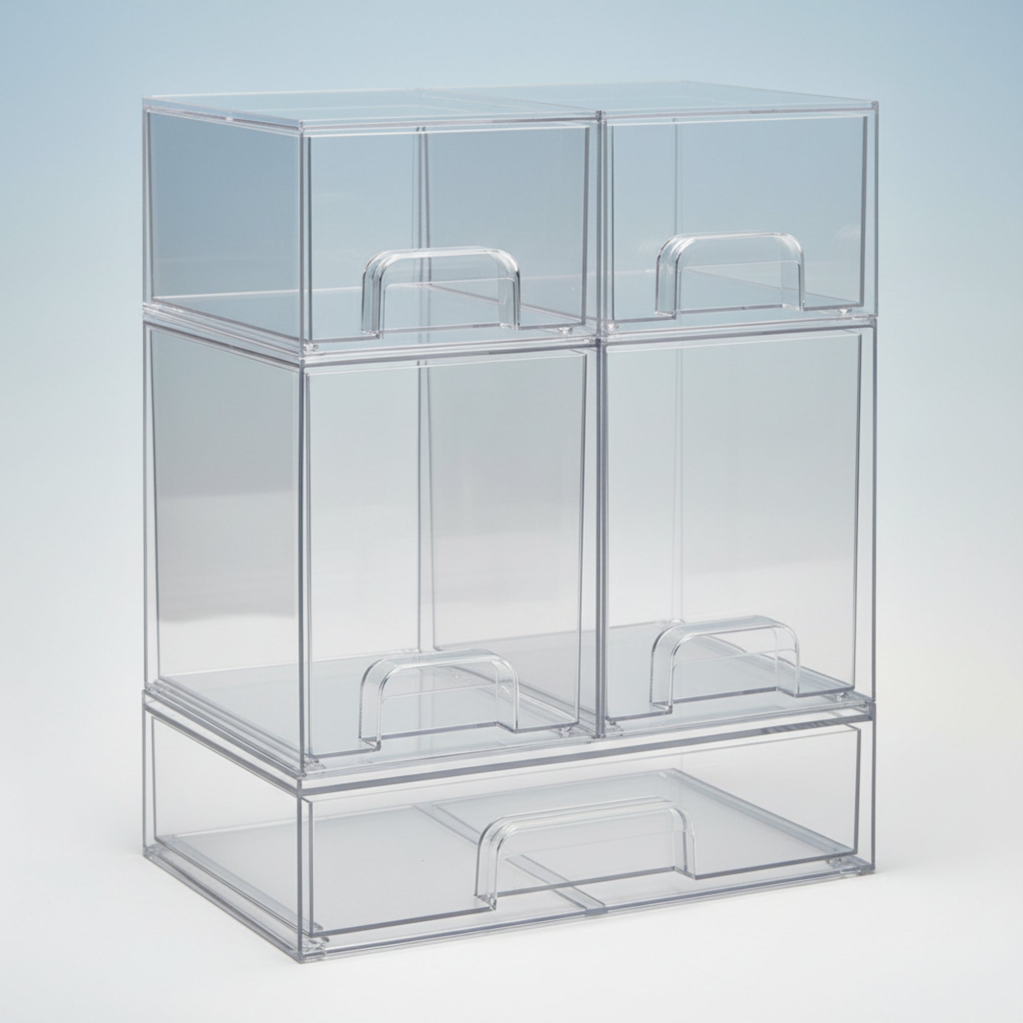 Acrylic Storage Drawers Stackable Clear Organizer Box