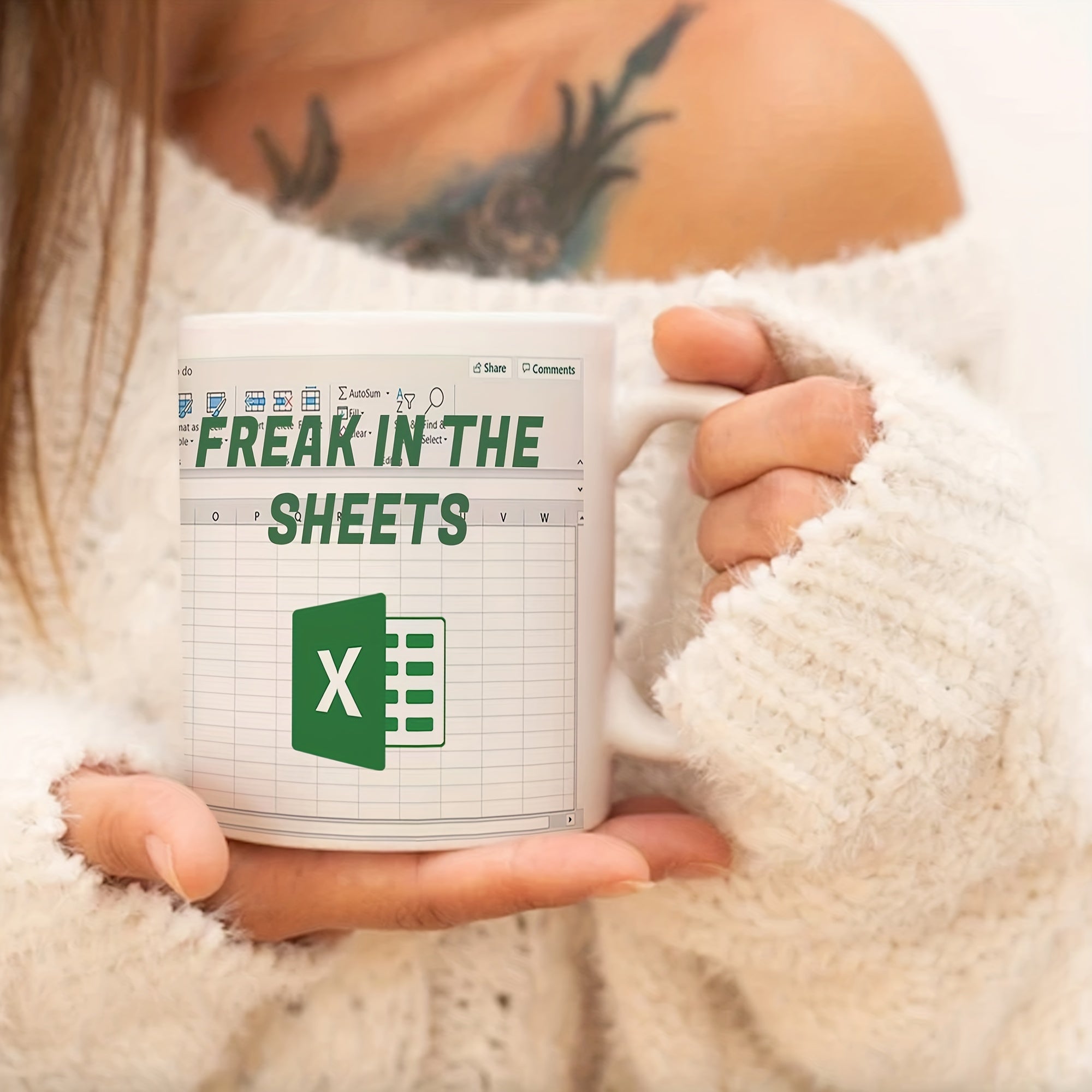 Coffee Mug Funny Gift Office Freak Sheets Ceramic Cup