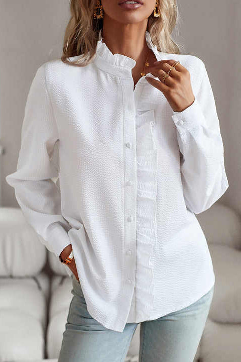 Women’s Long Sleeve Blouse | Casual Button Up Top
