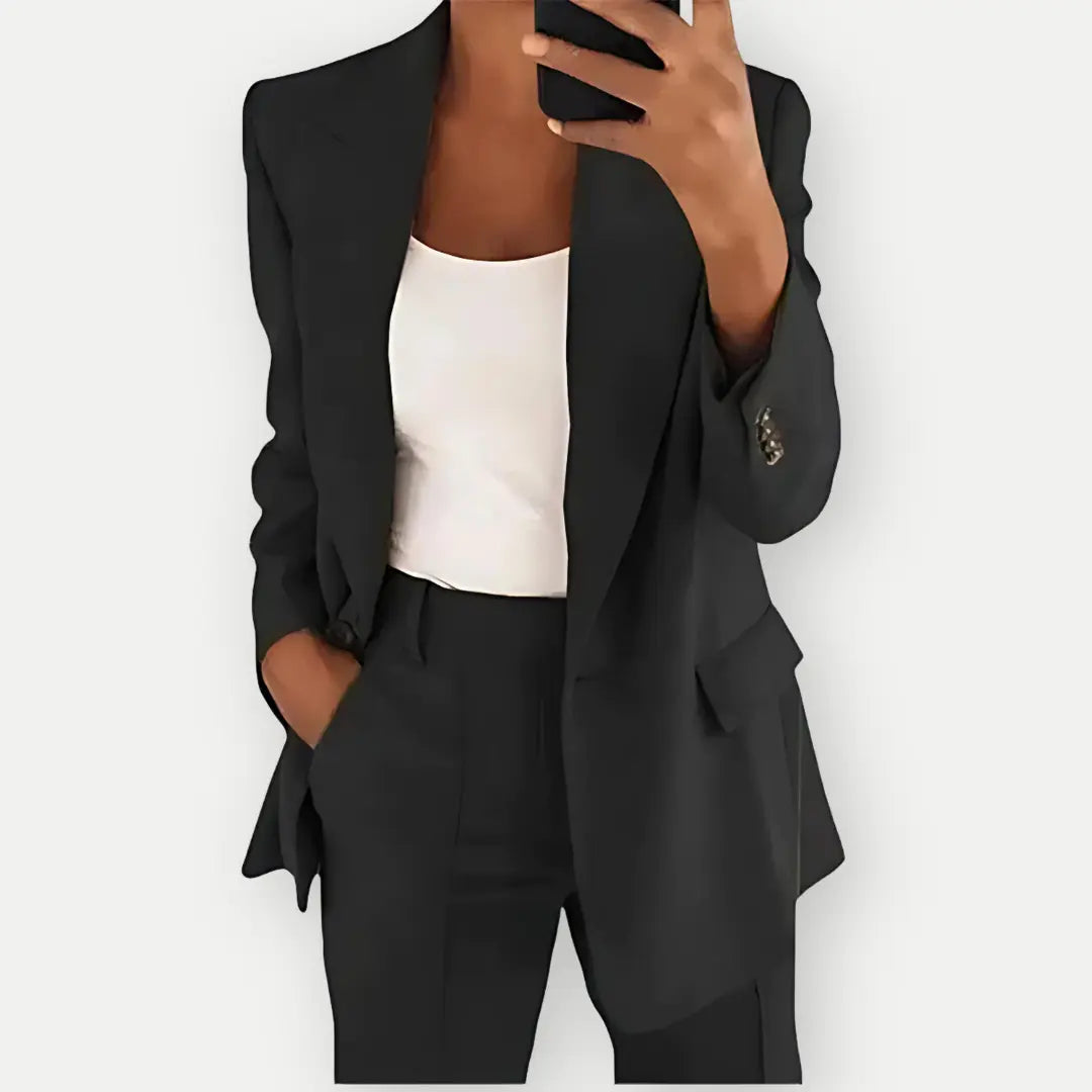 Women Elegant Formal Suit Set | Two Piece Office Outfit