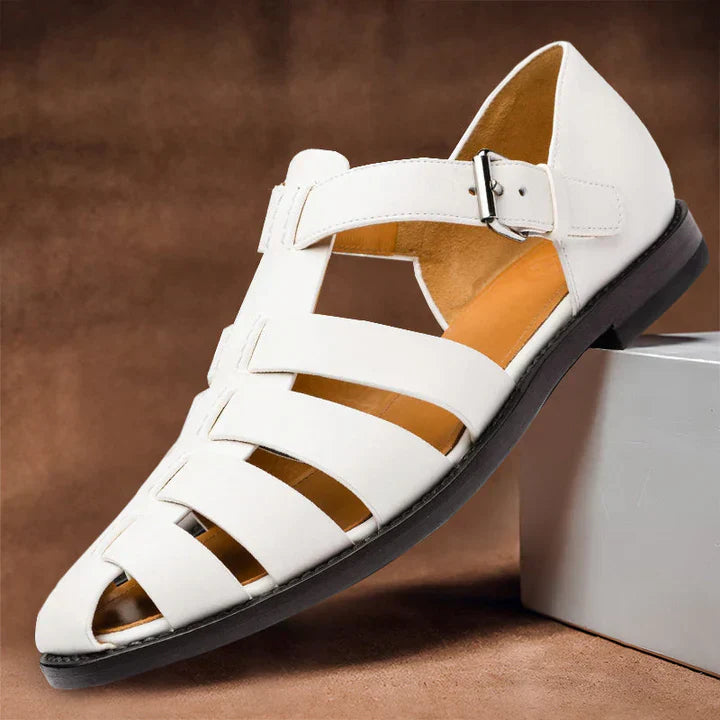 Men’s Leather Sandals | Breathable Loafers, Orthopedic Comfort