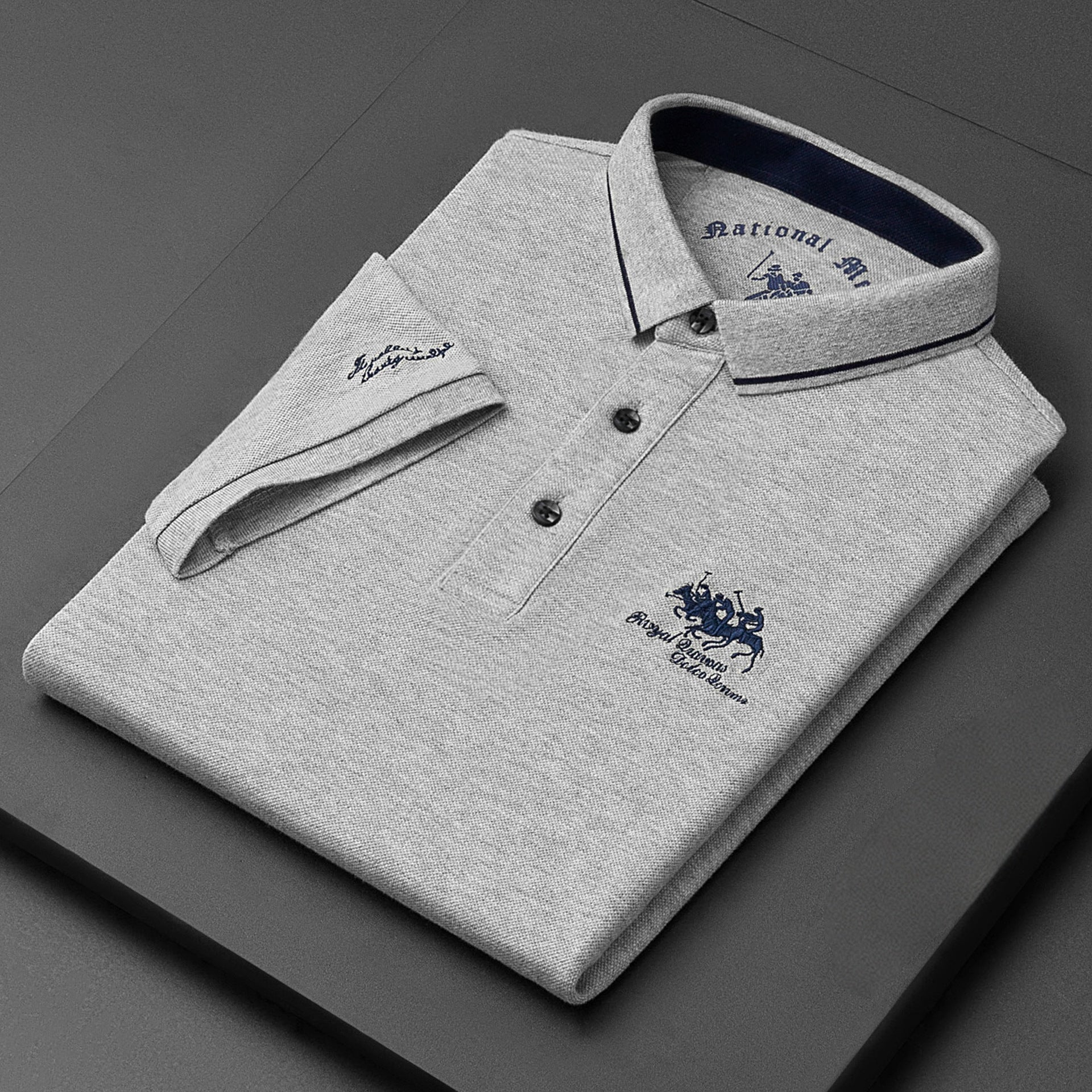 Men’s Casual Polo Shirt | Short Sleeve Embroidered Logo