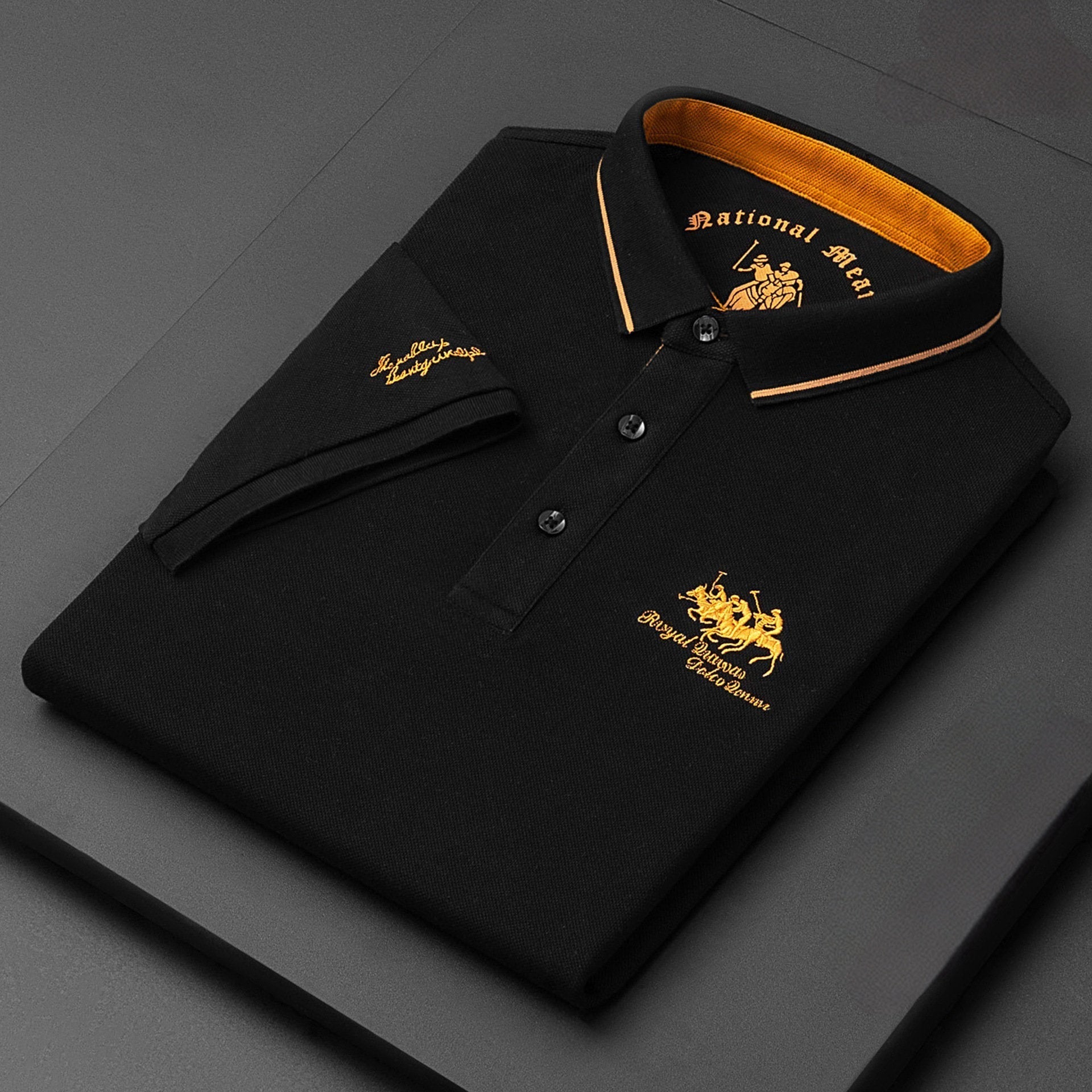 Men’s Casual Polo Shirt | Short Sleeve Embroidered Logo