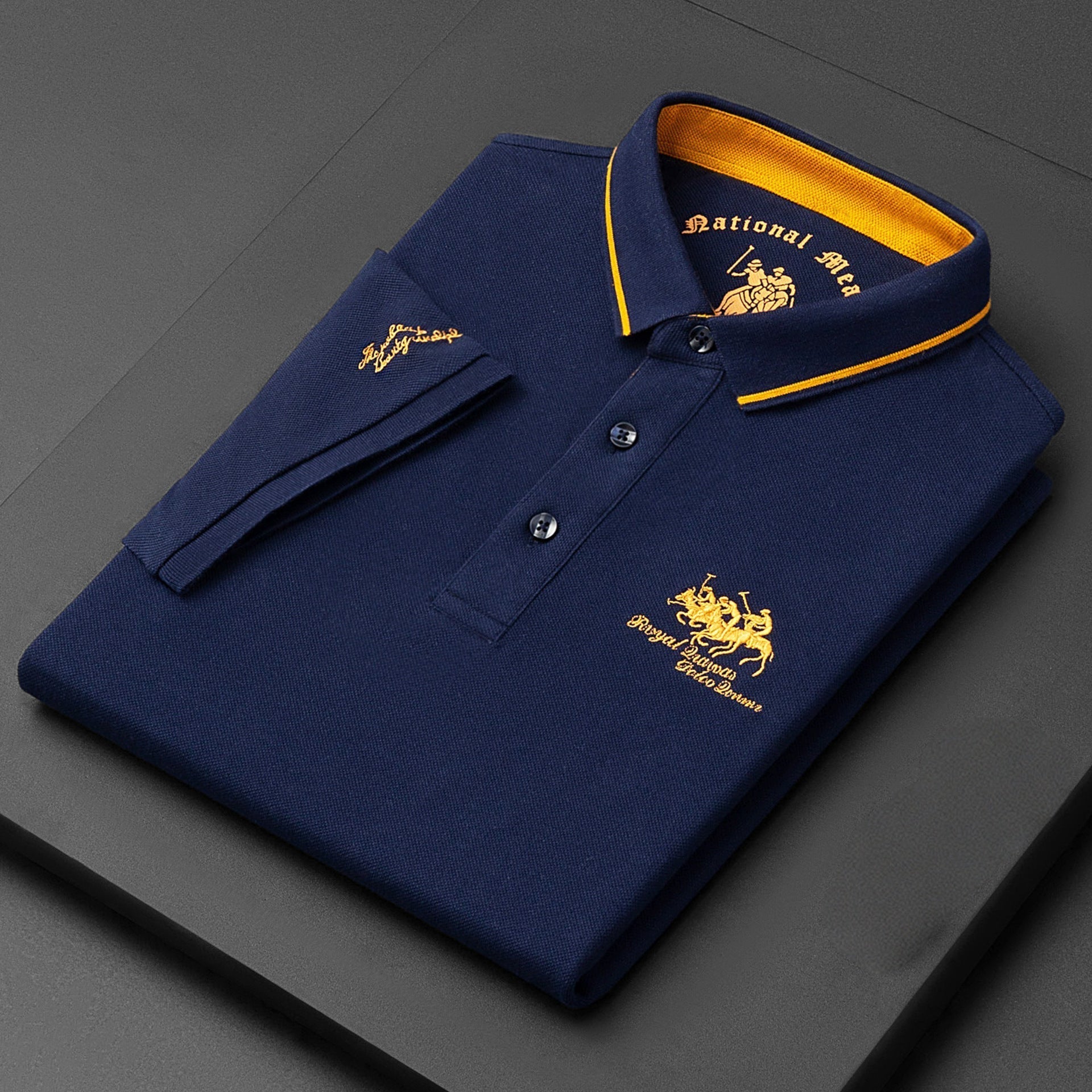Men’s Casual Polo Shirt | Short Sleeve Embroidered Logo