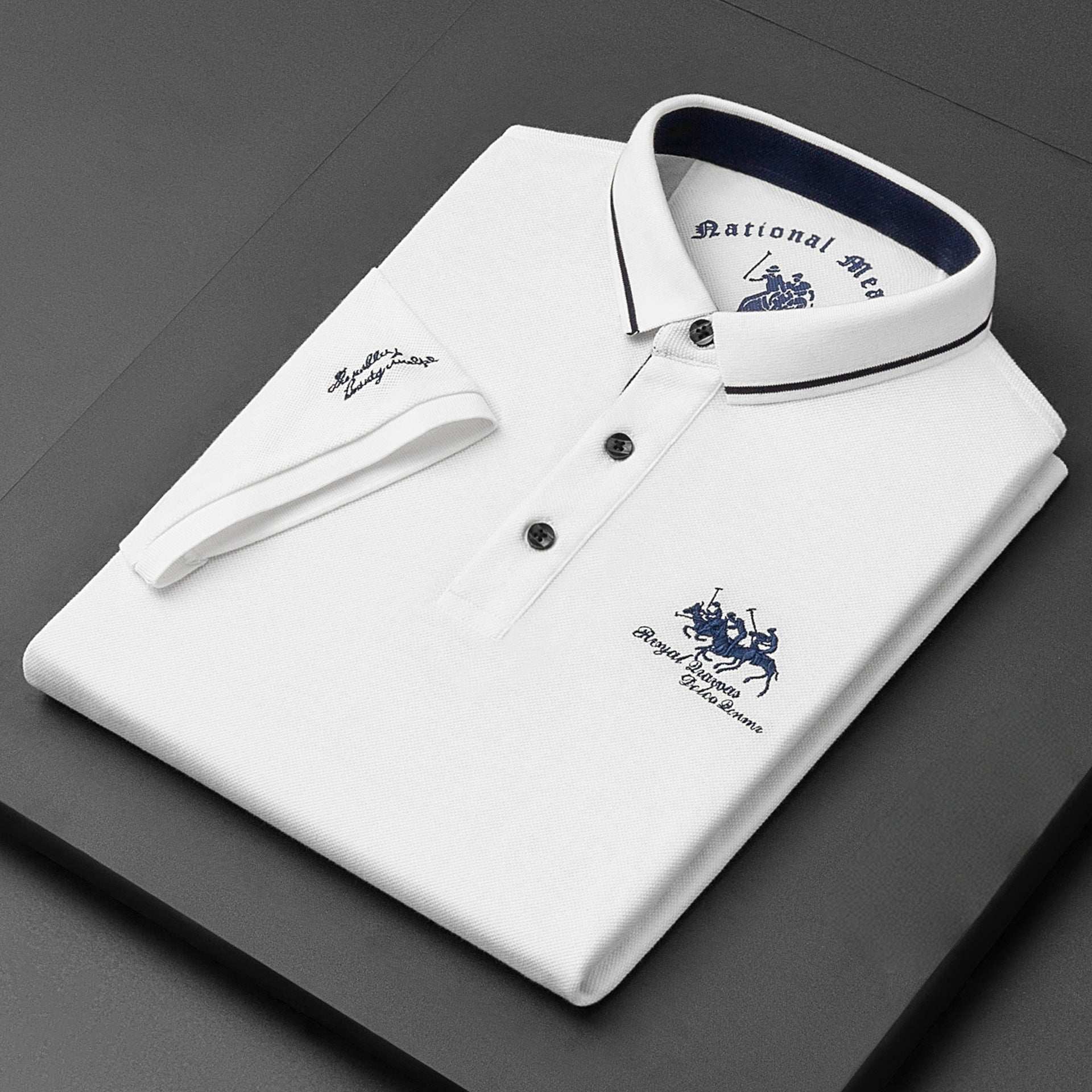 Men’s Casual Polo Shirt | Short Sleeve Embroidered Logo