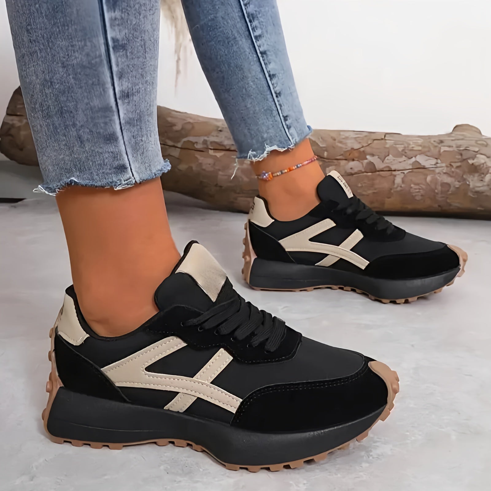Women’s Running Platform Sneakers | Arch Support Grip