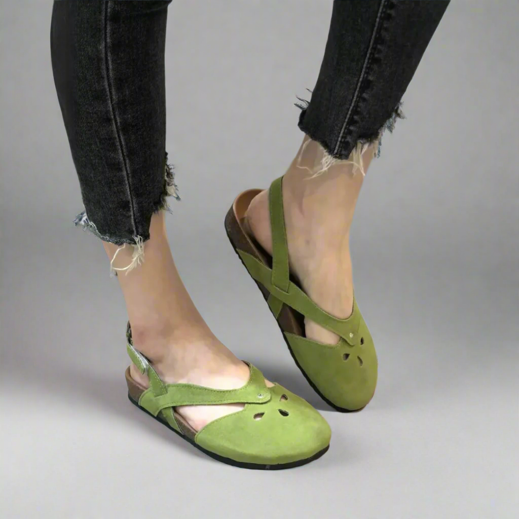 Women’s Comfortable Closed Toe Sandals | Slingback Cushioned Sole